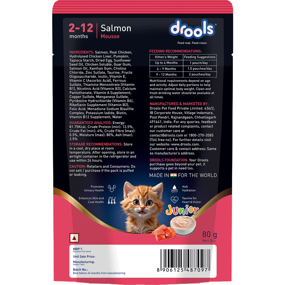 Drools Salmon Mousse Kitten Cat Wet Food - Image 13