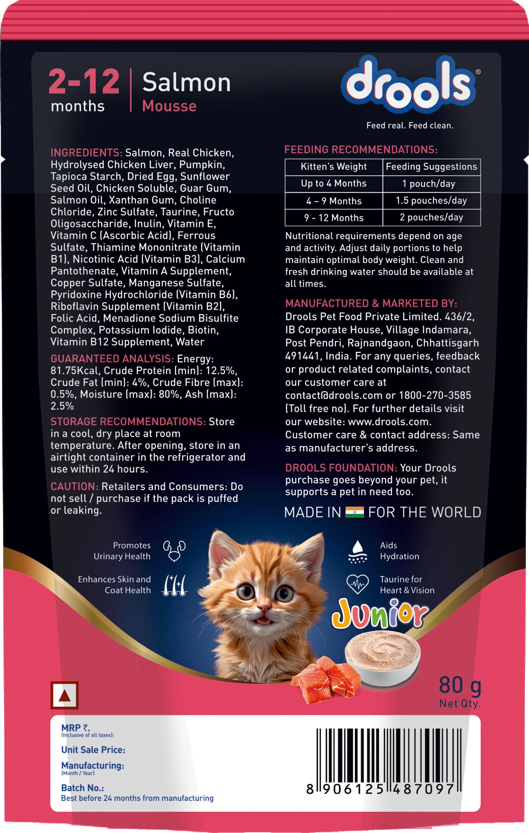 Drools Salmon Mousse Kitten Cat Wet Food - Image 14