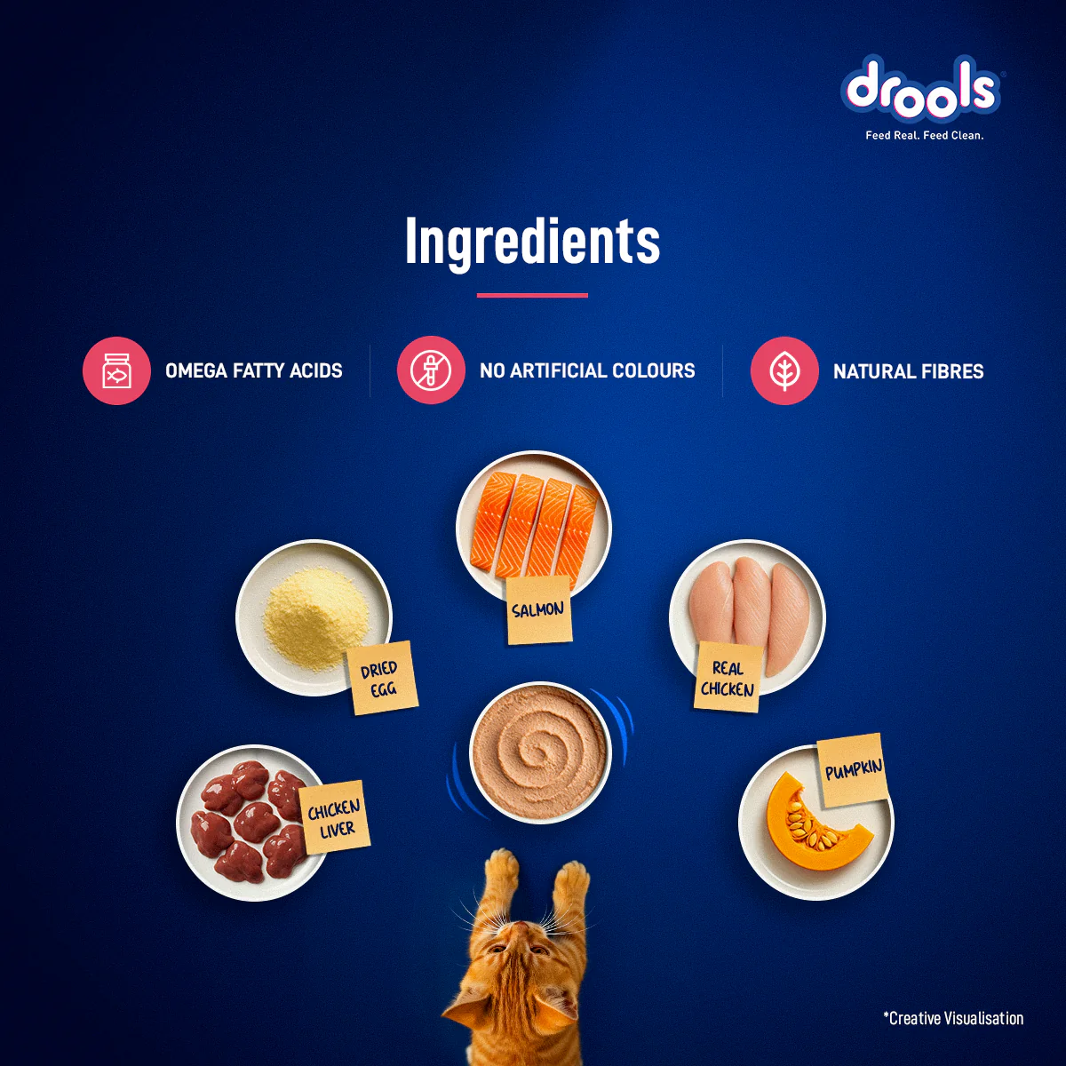 Drools Salmon Mousse Kitten Cat Wet Food - Image 2