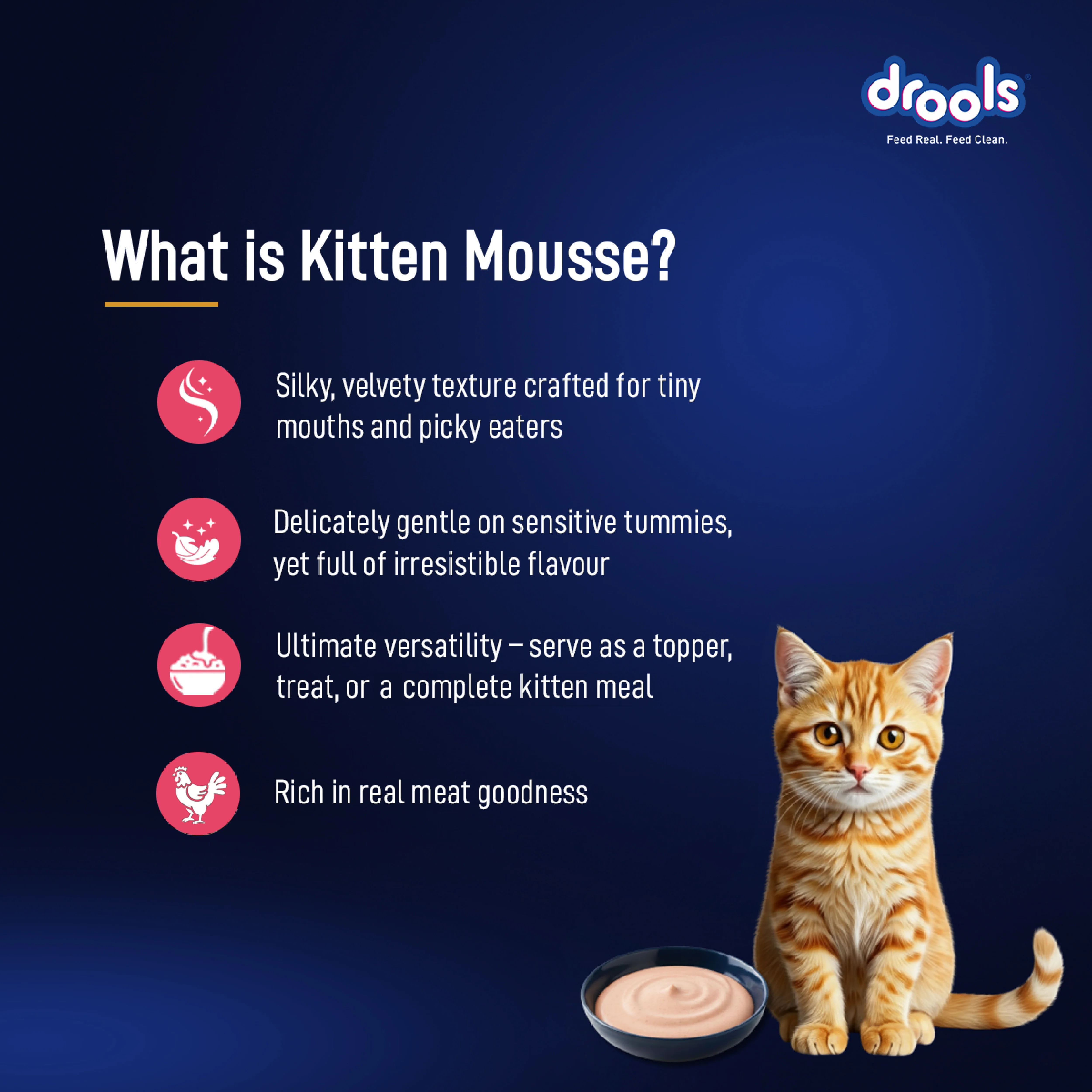 Drools Salmon Mousse Kitten Cat Wet Food - Image 7