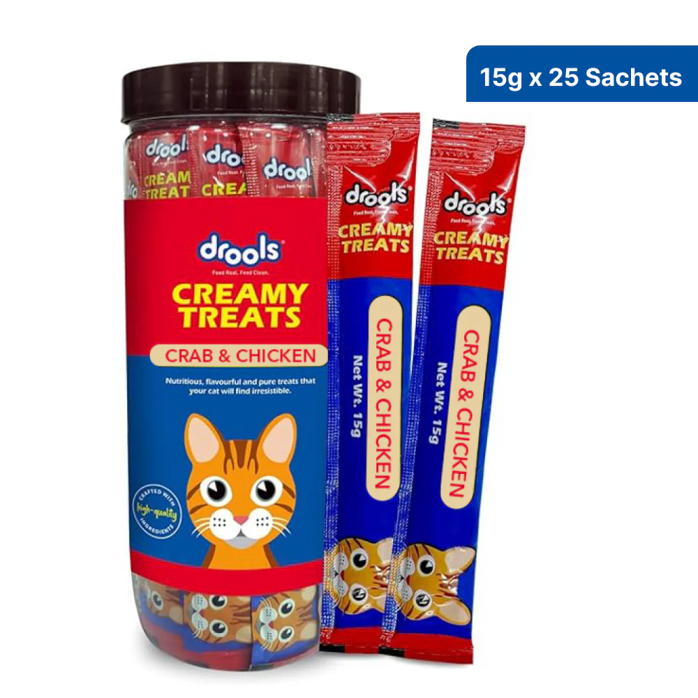 Drools Salmon & Skipjack and Crab & Chicken Creamy Cat Treats Combo - Image 10