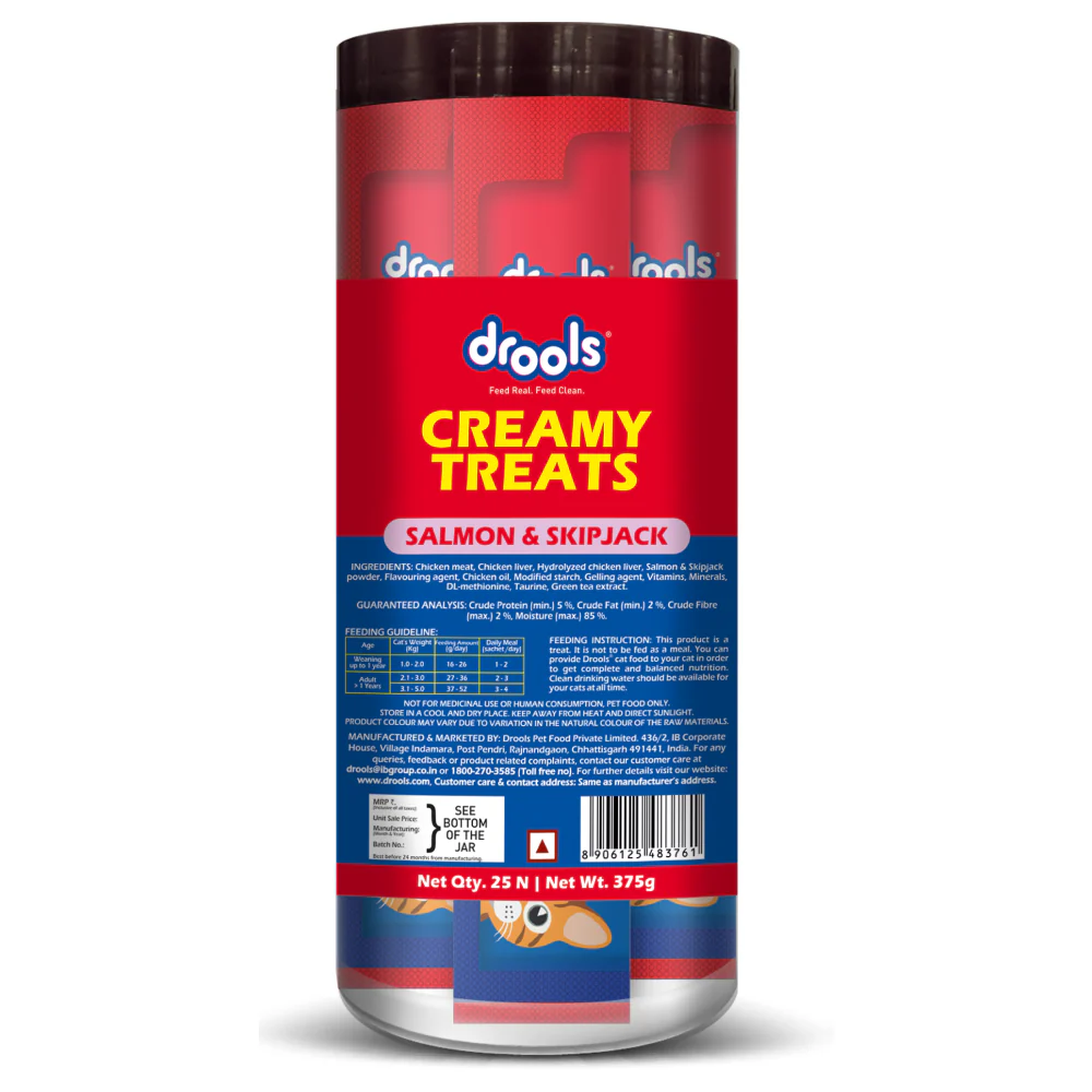 Drools Salmon & Skipjack Creamy Cat Treats - Image 10