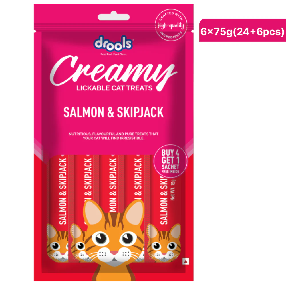 Drools Salmon & Skipjack Creamy Cat Treats - Image 10