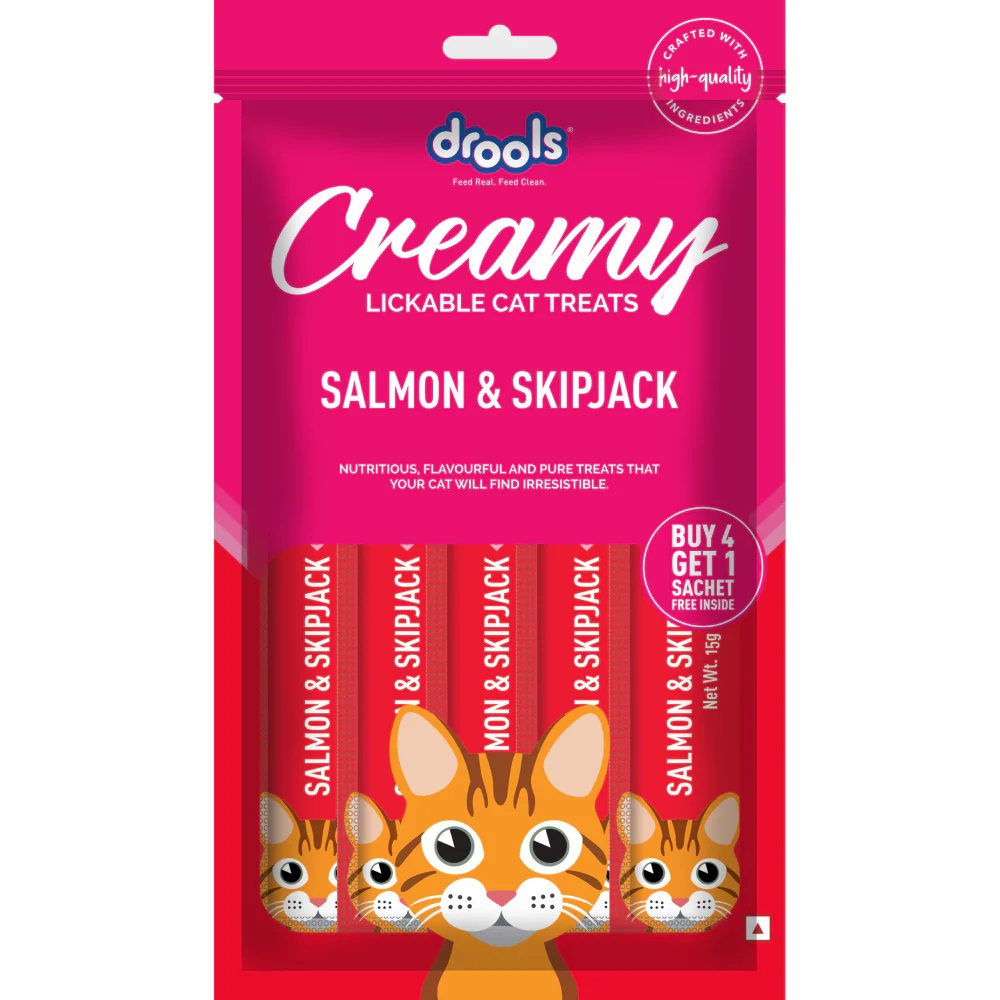 Drools Tuna & Bunito , Salmon & Skipjack and Crab & Chicken Creamy Cat Treats Combo - Image 4