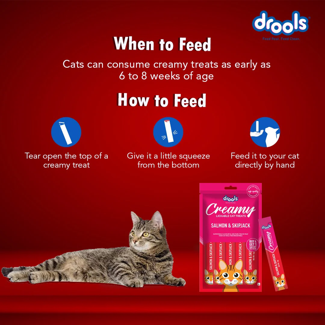 Drools Tuna & Bunito , Salmon & Skipjack and Crab & Chicken Creamy Cat Treats Combo - Image 8