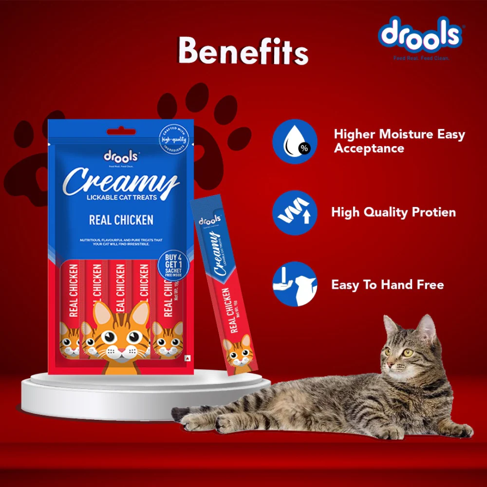 Drools Real Chicken and Seafood Medley Creamy Cat Treats Combo - Image 11