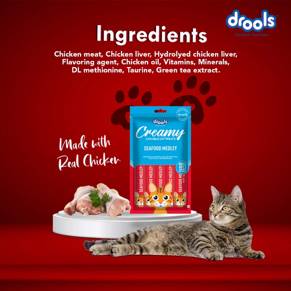 Drools Seafood Medley, Salmon & Skipjack and Crab & Chicken Cat Treats Combo - Image 18
