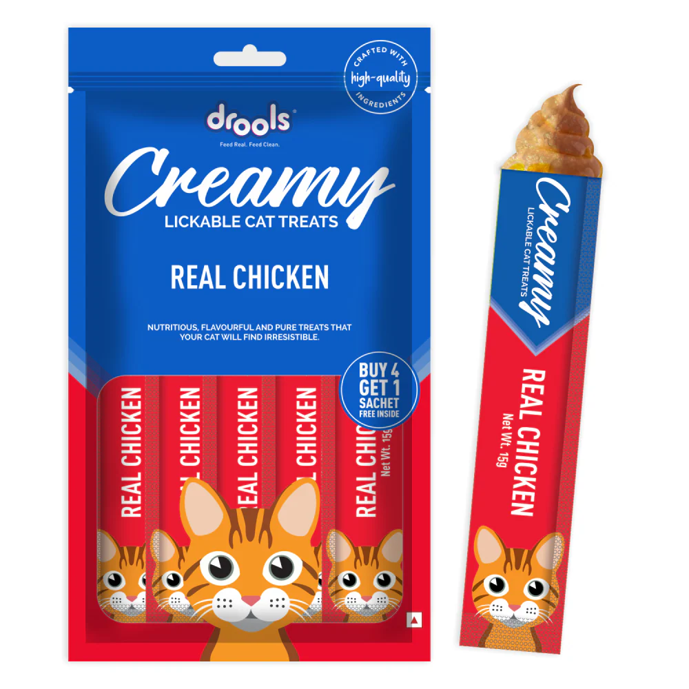 Drools Real Chicken and Seafood Medley Creamy Cat Treats Combo - Image 8