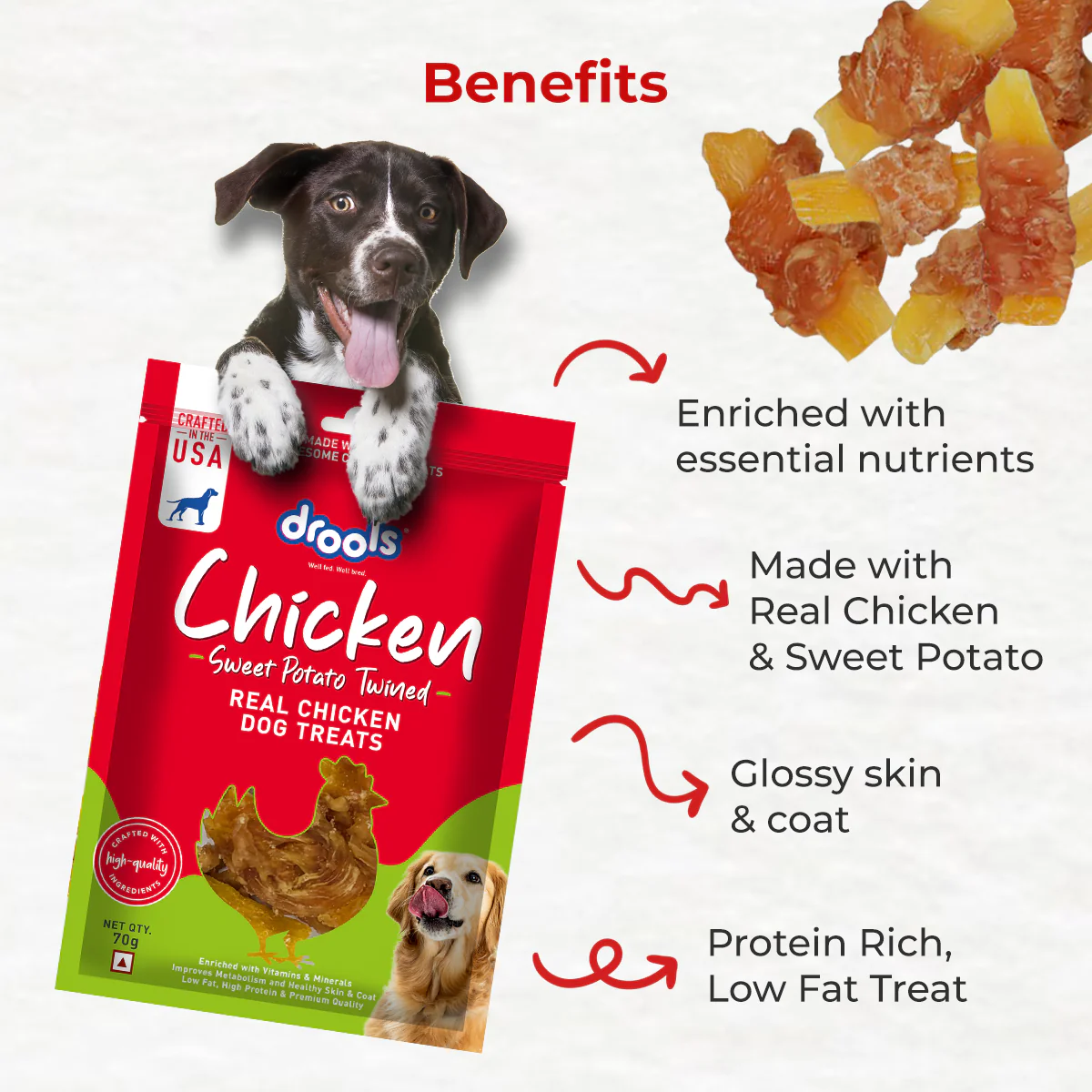 Drools Sweet Potato Twined Dog Treats - Image 4