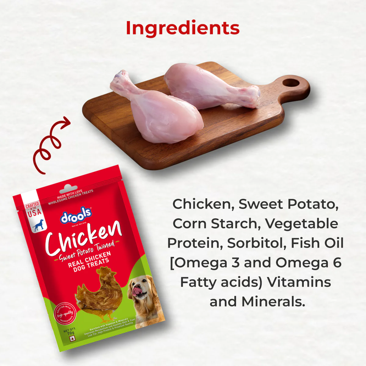 Drools Sweet Potato Twined Dog Treats - Image 7