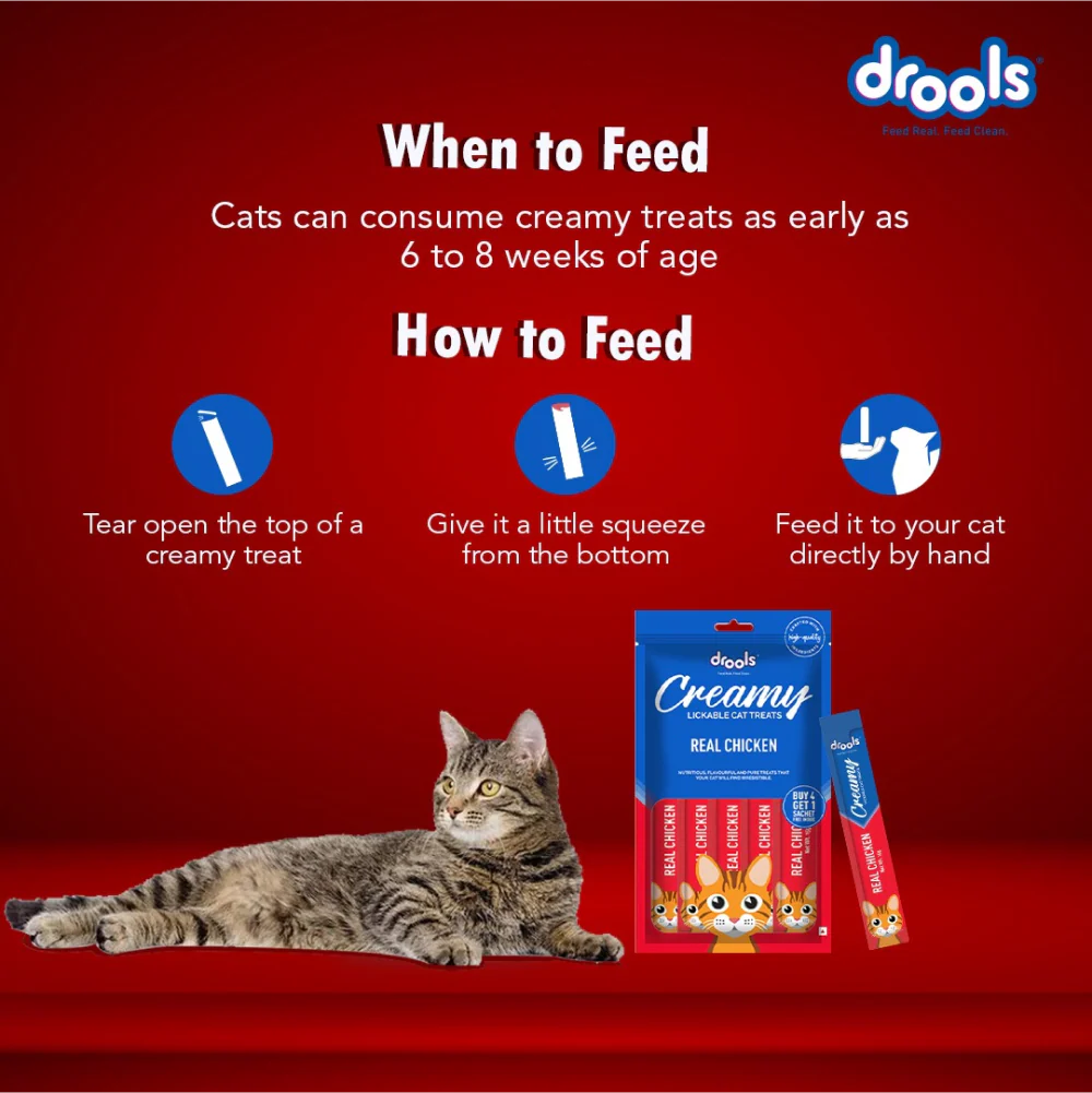 Drools Tuna & Bunito, Crab & Chicken and Real Chicken Creamy Cat Treats Combo - Image 21