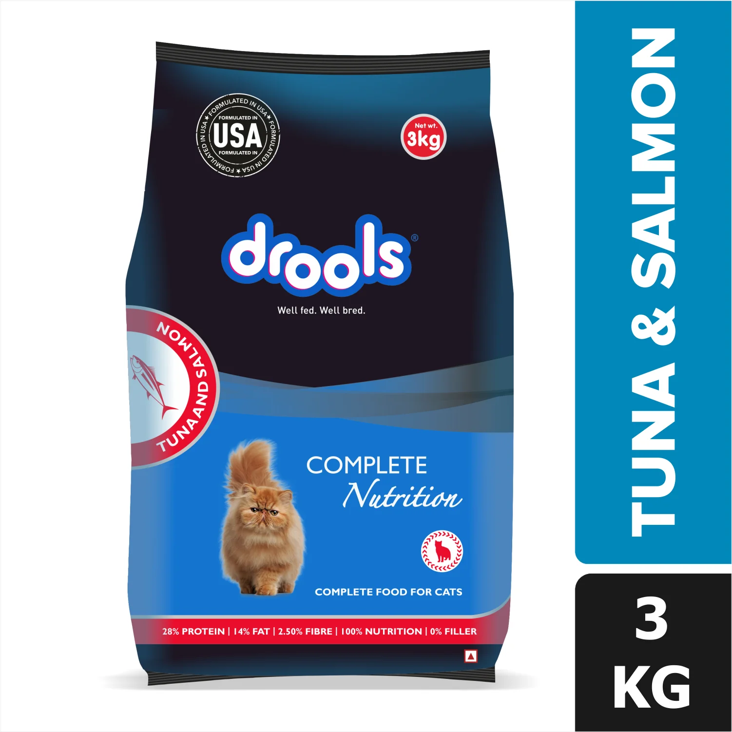 Drools Tuna & Salmon Adult Dry Cat Food - Image 6