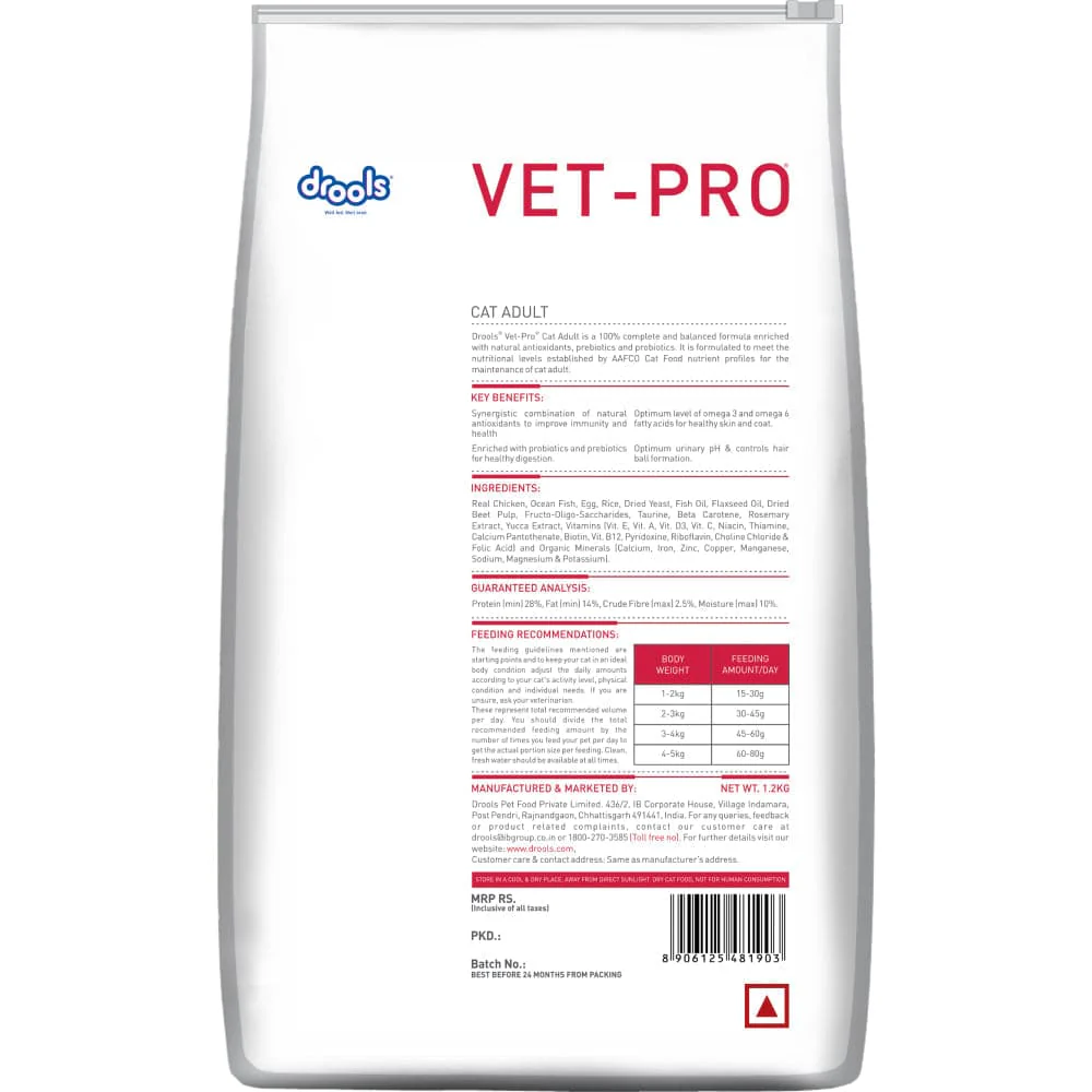 Drools VET PRO Adult Cat Dry Food - Image 2