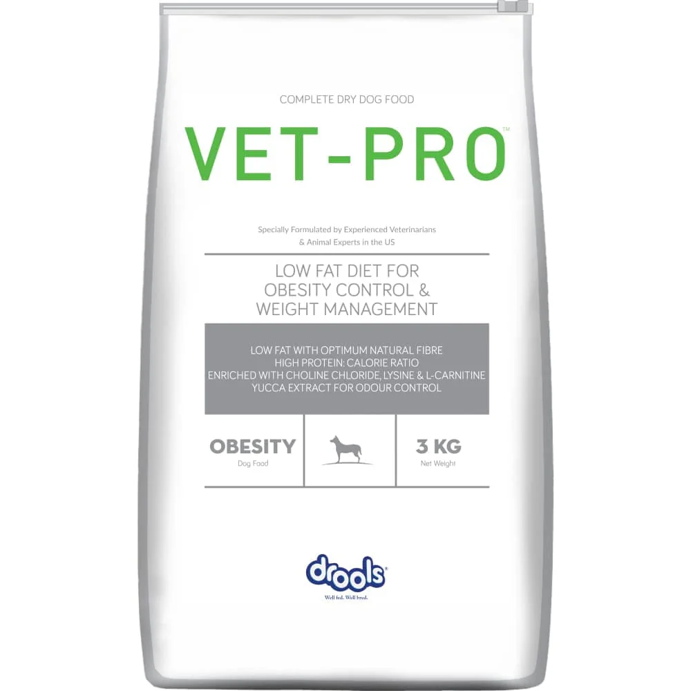 Drools VET PRO Obesity Adult Dog Dry Food (3kg) and Vivaldis Condrovet Large Joint Support tablet (10 tablets) Combo - Image 2