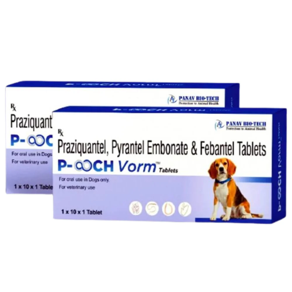 Dyntec Pooch Vorm Dewormer Tablets for Dogs (pack of 10 tablets) - Image 2
