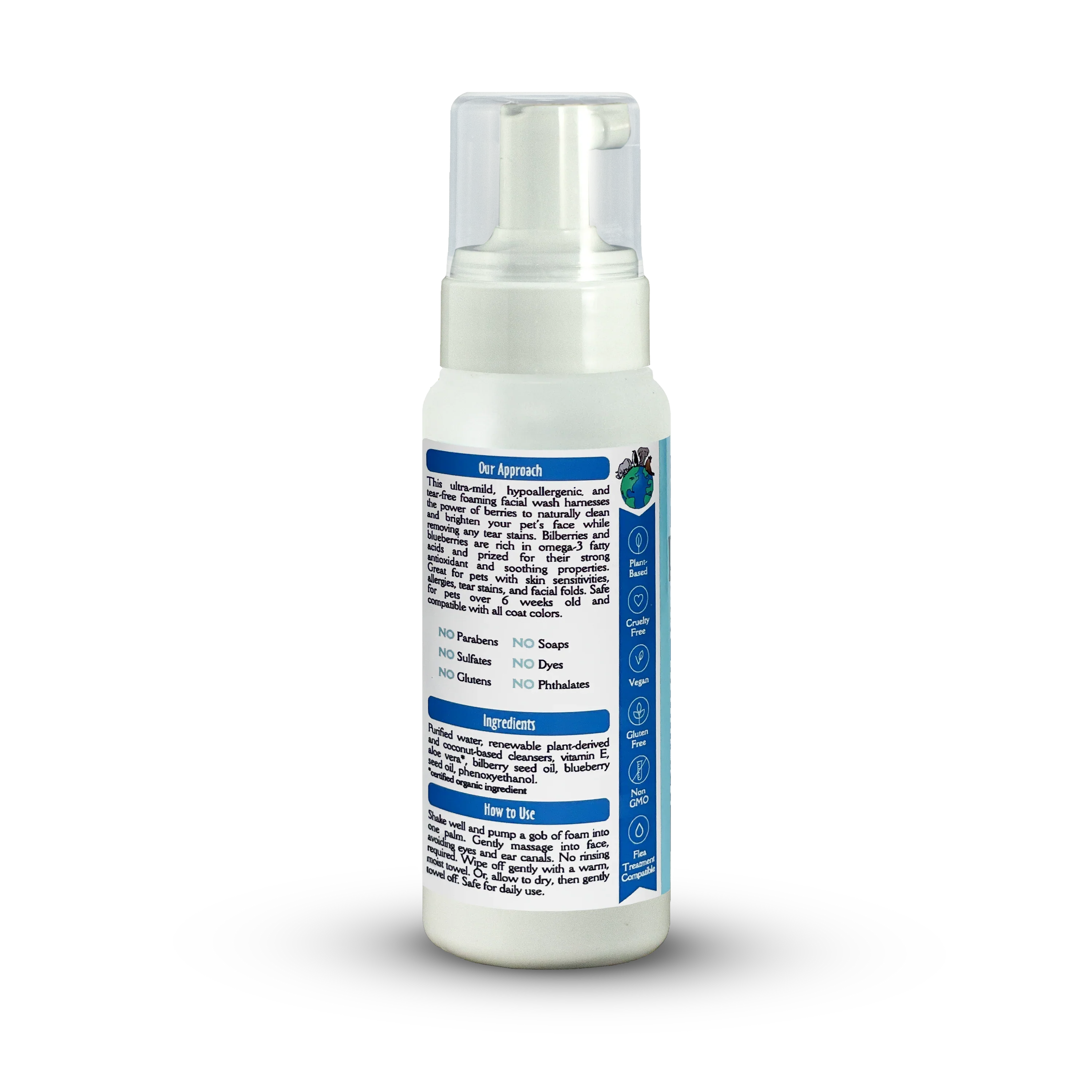 EarthBath Bilberry and Blueberry Scented Foaming Face Wash for Dogs and Cats - Image 10