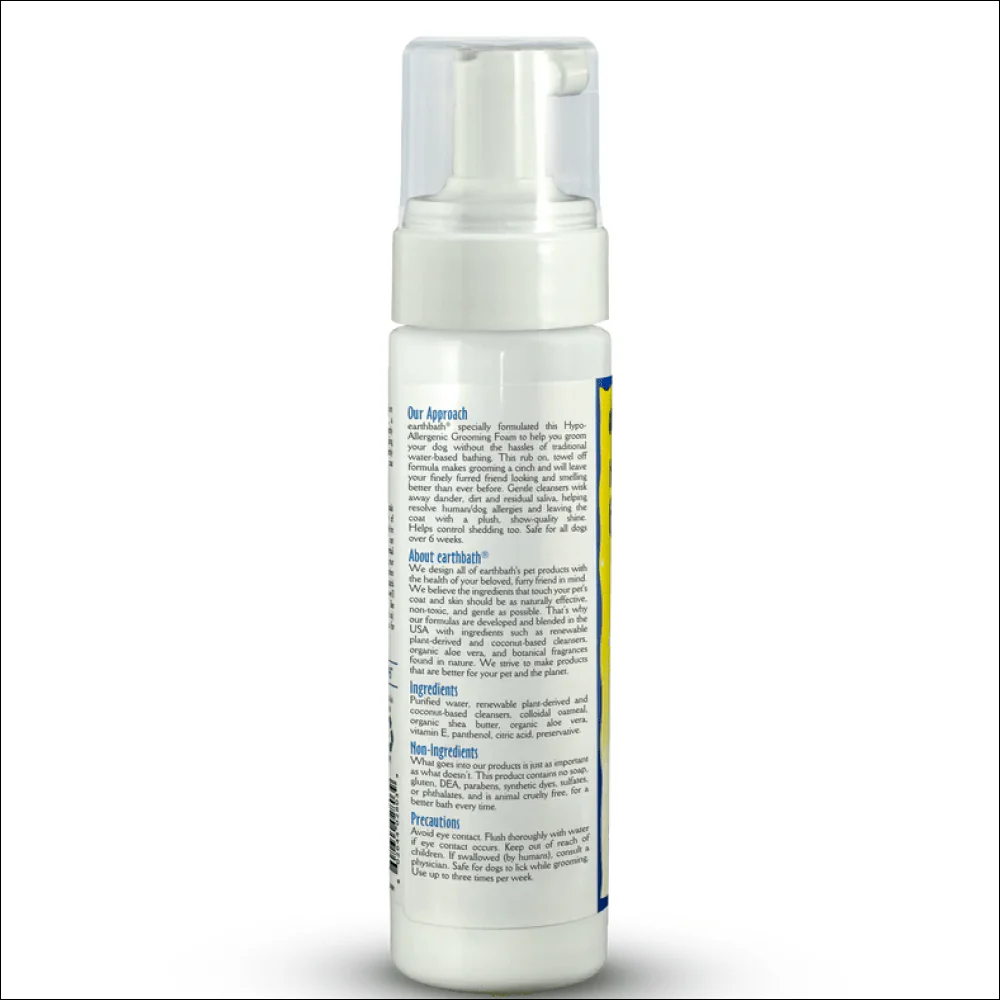 EarthBath Hypo Allergenic Fragrance Free Foam for Dogs - Image 4