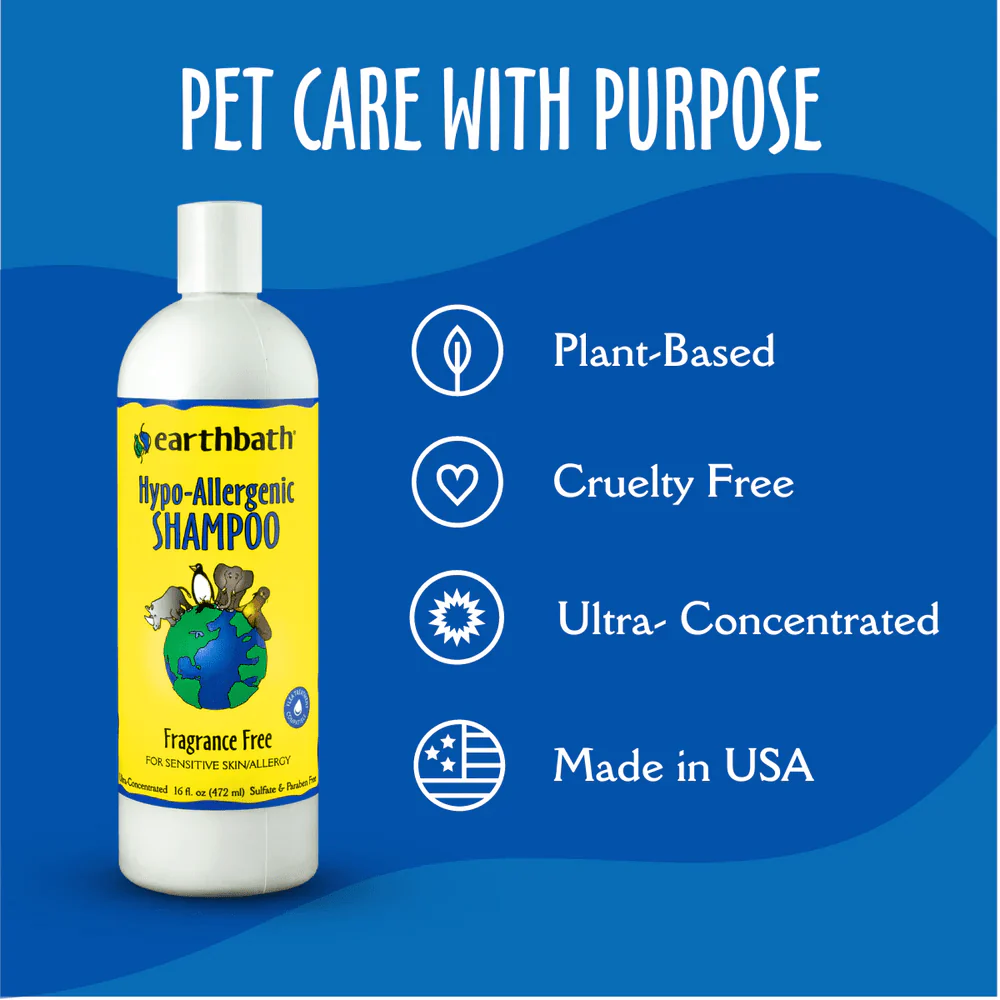 EarthBath Hypo Allergenic Fragrance Free Shampoo for Dogs and Cats - Image 4