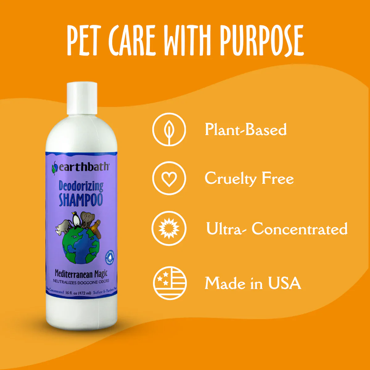 EarthBath Mediterranean Magic Deodorizing Shampoo for Dogs and Cats - Image 3