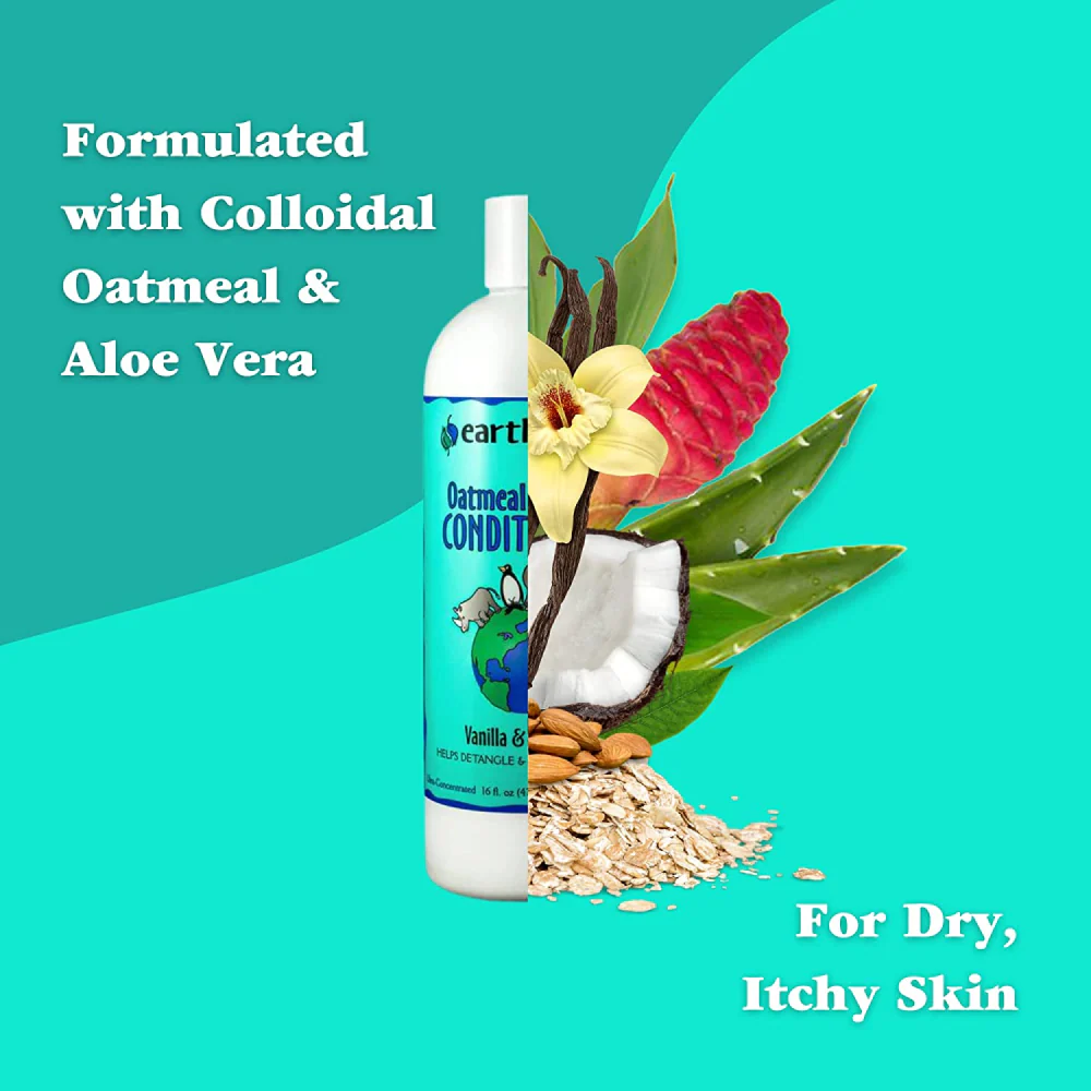 EarthBath Oatmeal & Aloe Conditioner Vanilla & Almond for Dogs and Cats - Image 6