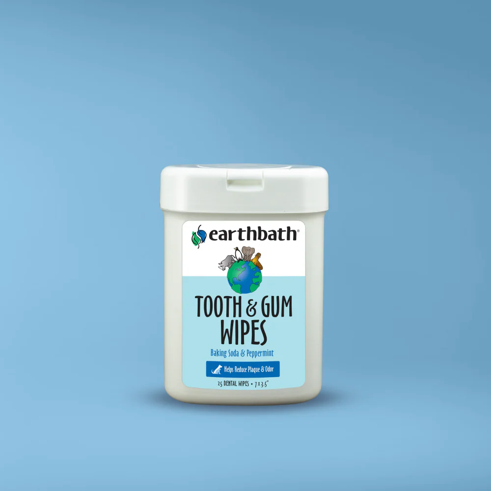 EarthBath Peppermint Flavor Tooth & Gum Wipes for Dogs and Cats - Image 3