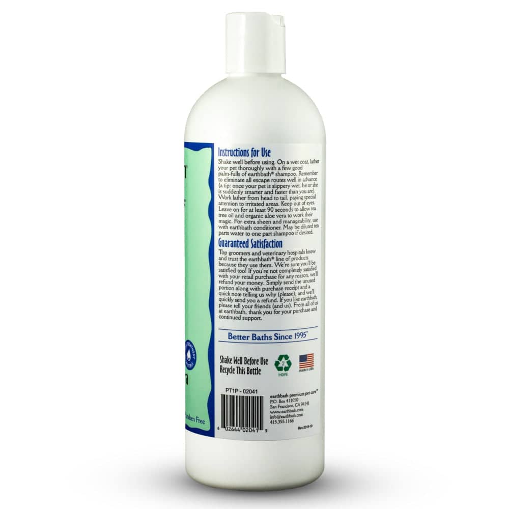 EarthBath Tea Tree & Aloe Vera Hot Spot Relief Shampoo for Dogs and Cats - Image 5