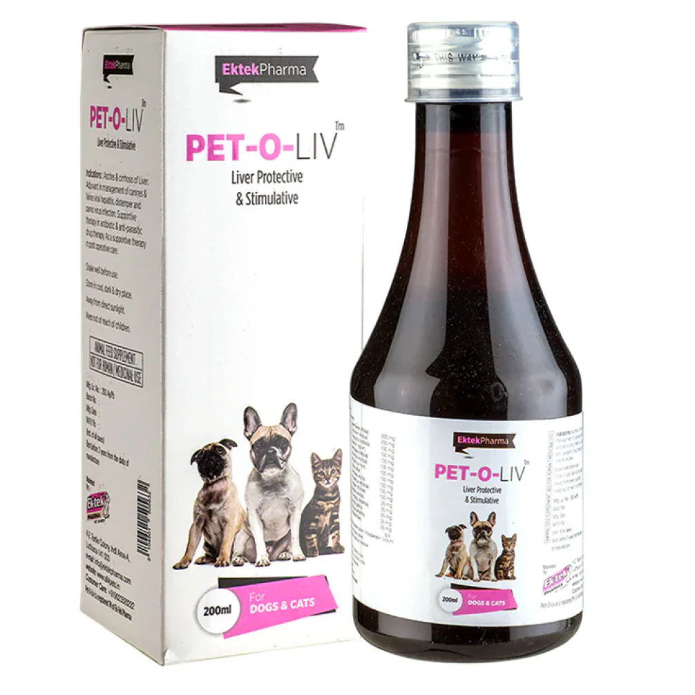 Ek Tek Pet O Liv Liver Tonic Syrup for Dogs and Cats