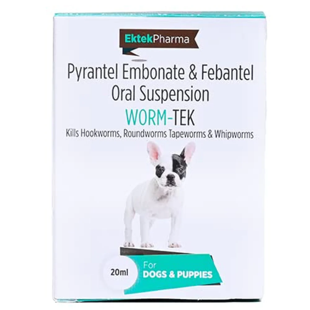 Ek Tek Wormtek Puppy Deworming Suspension - Image 2