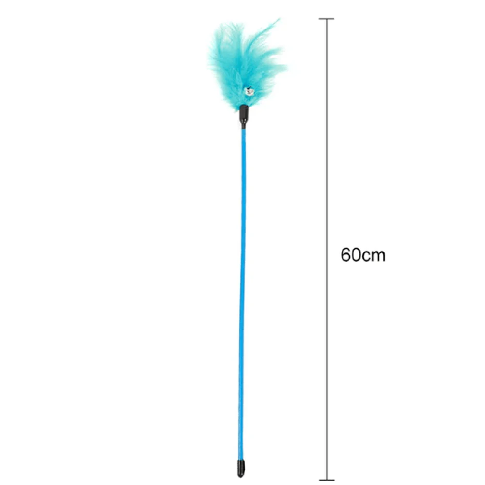 Emily Pets interactive Feather Toy for Cats (Yellow) - Image 2