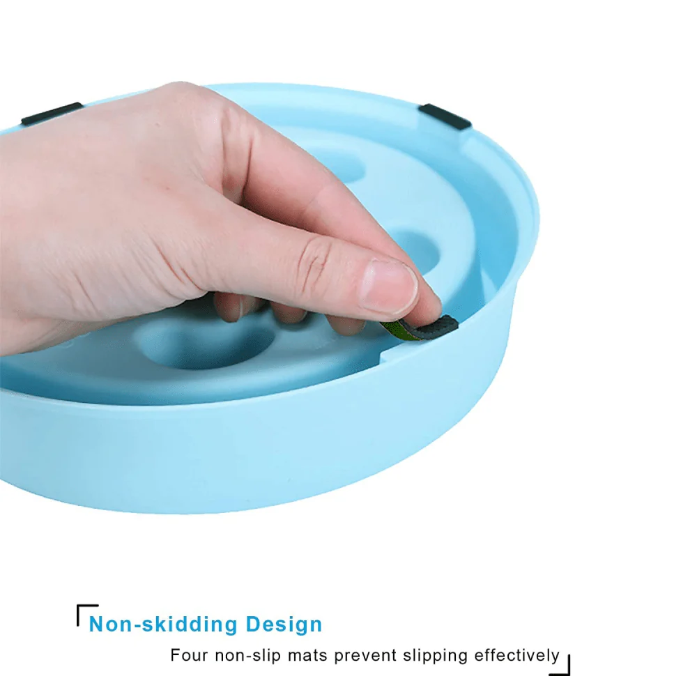 Emily Pets Interactive Food Bowl for Dogs (Blue) - Image 4