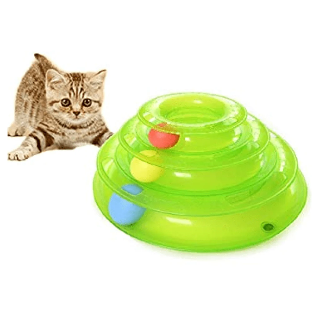 Emily Pets Interactive Tower of Tracks for Cats (Green) - Image 3