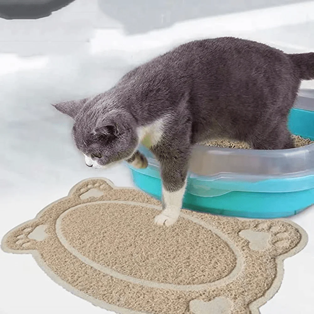 Emily Pets Oval Shaped Feeding Mat for Dogs and Cats (Black) - Image 2