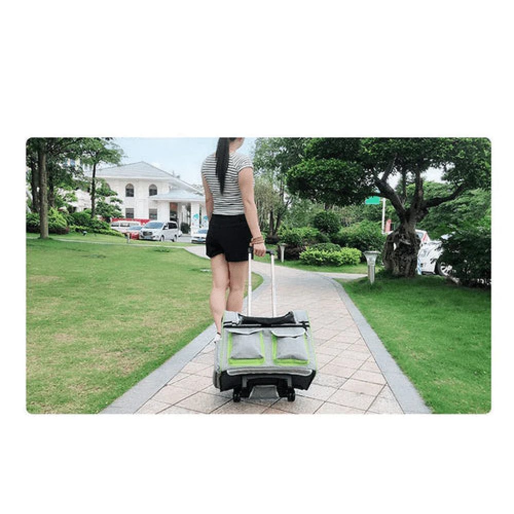 Emily Pets Rolling Carrier with Wheel for Dogs and Cats (Black) - Image 6