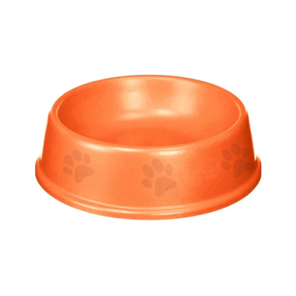 Emily Pets Single Round food bowls for Dogs and Cats (Orange) - Image 2