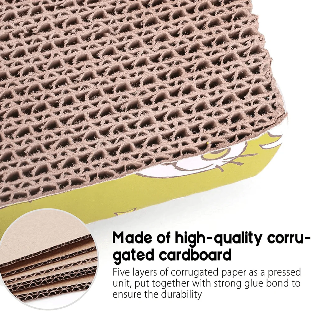 Emily Pets Sofa Bed Scratching Pad for Kittens (Beige) (Pack of 2) - Image 3