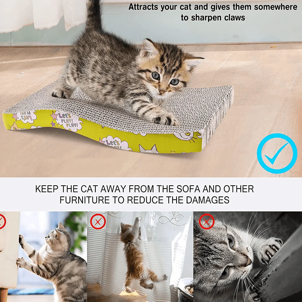 Emily Pets Sofa Bed Scratching Pad for Kittens (Beige) - Image 4