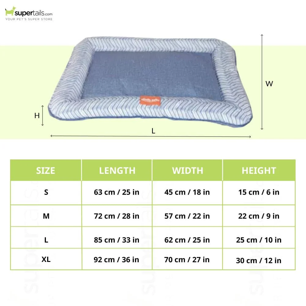 Emily Pets Rectangle Shape Bed for Dogs and Cats (Green) - Image 2