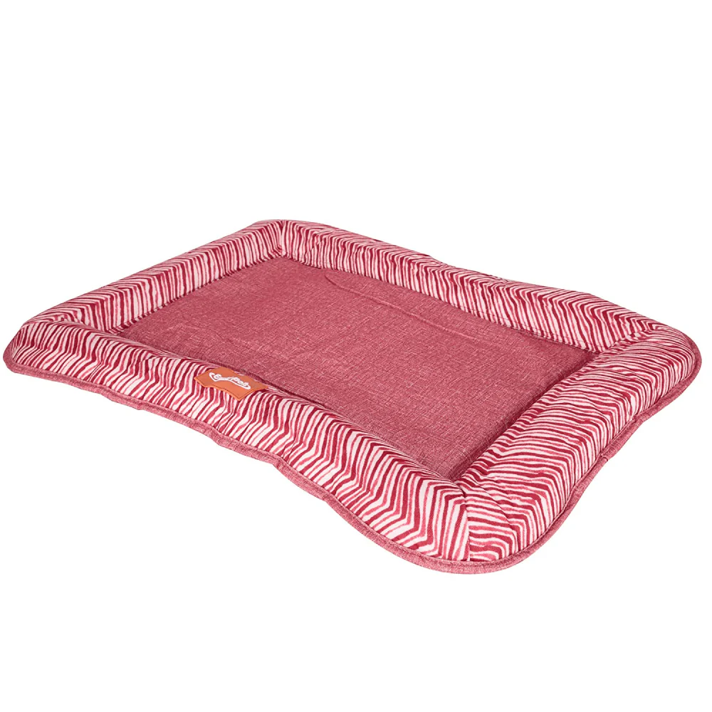 Emily Pets Rectangle Shape Bed for Dogs and Cats (Red) - Image 4