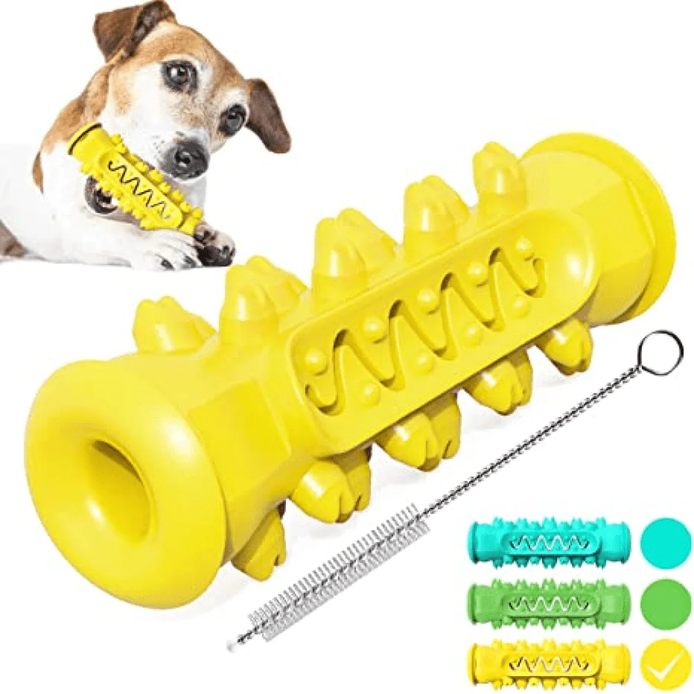Emily Pets Toothbrush Stick Dental Care Toy for Dogs (Yellow) - Image 2