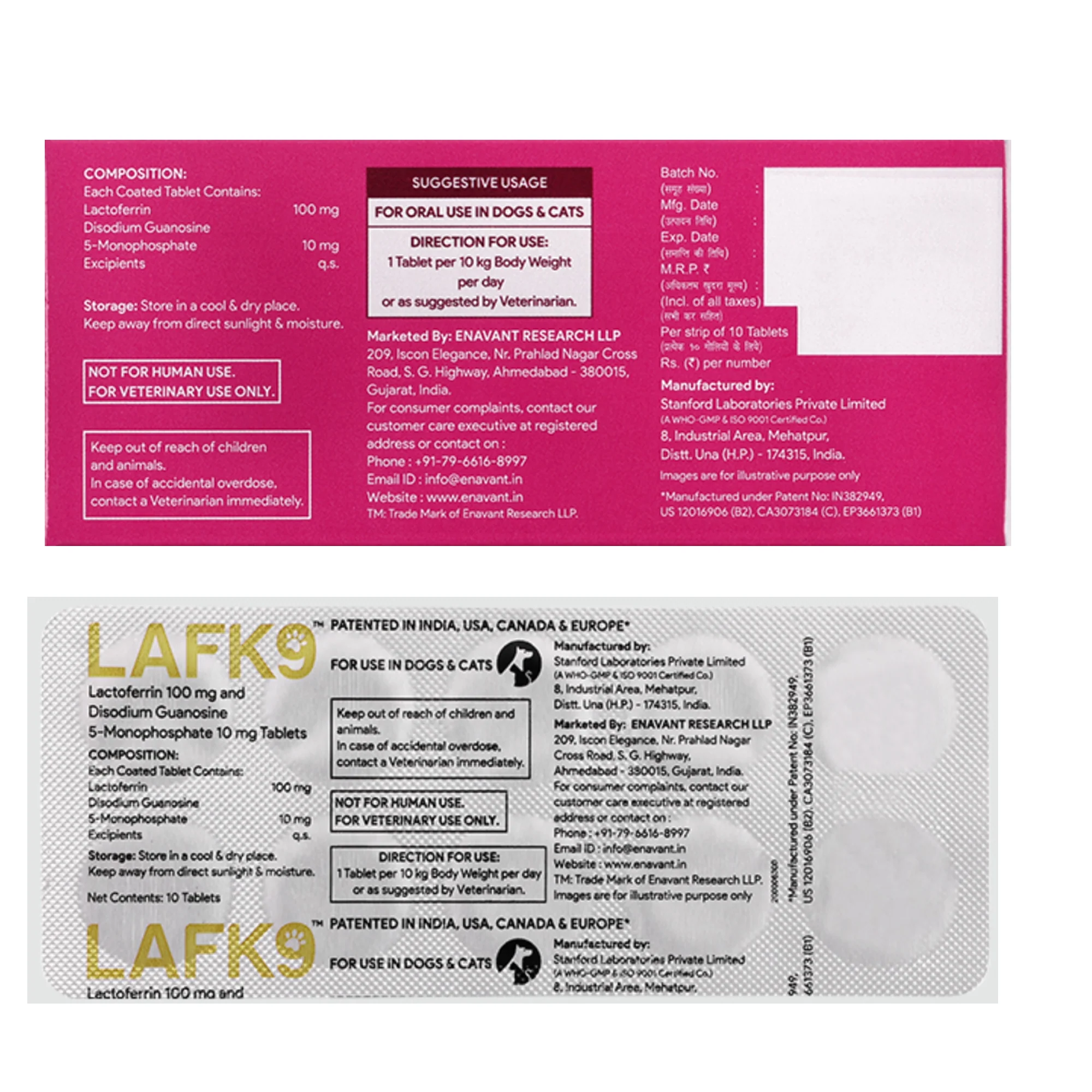 Enavant LAFK9 Tablets Joint Support for Dogs & Cats - Image 2