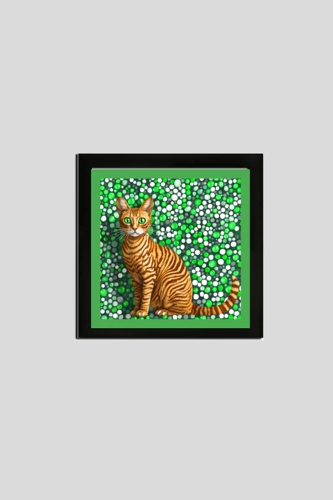 EverythingBoho Art Print Cat Kusama Wall Art (Black) - Image 2
