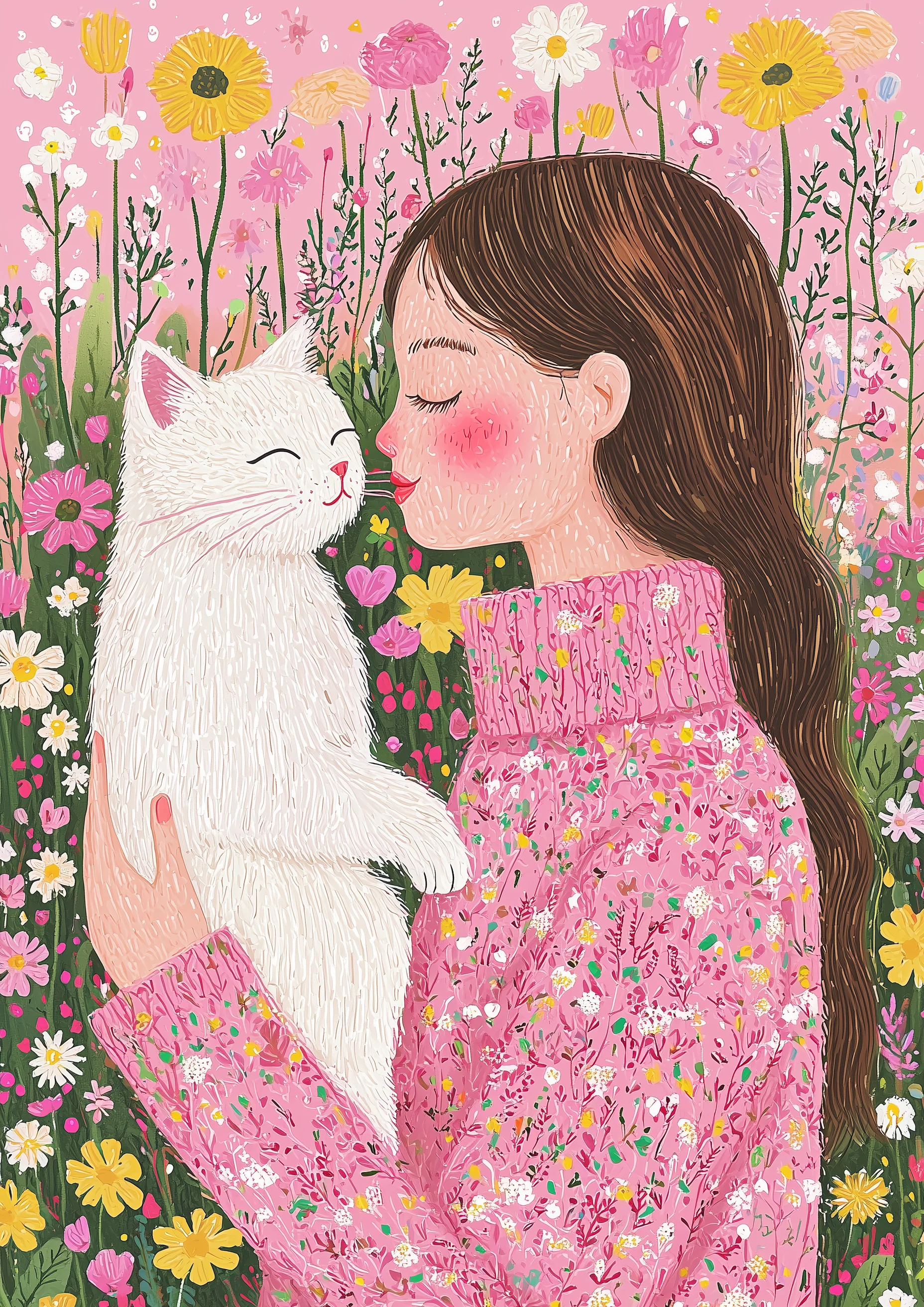 EverythingBoho Cat Mom Wall Art (White) - Image 3