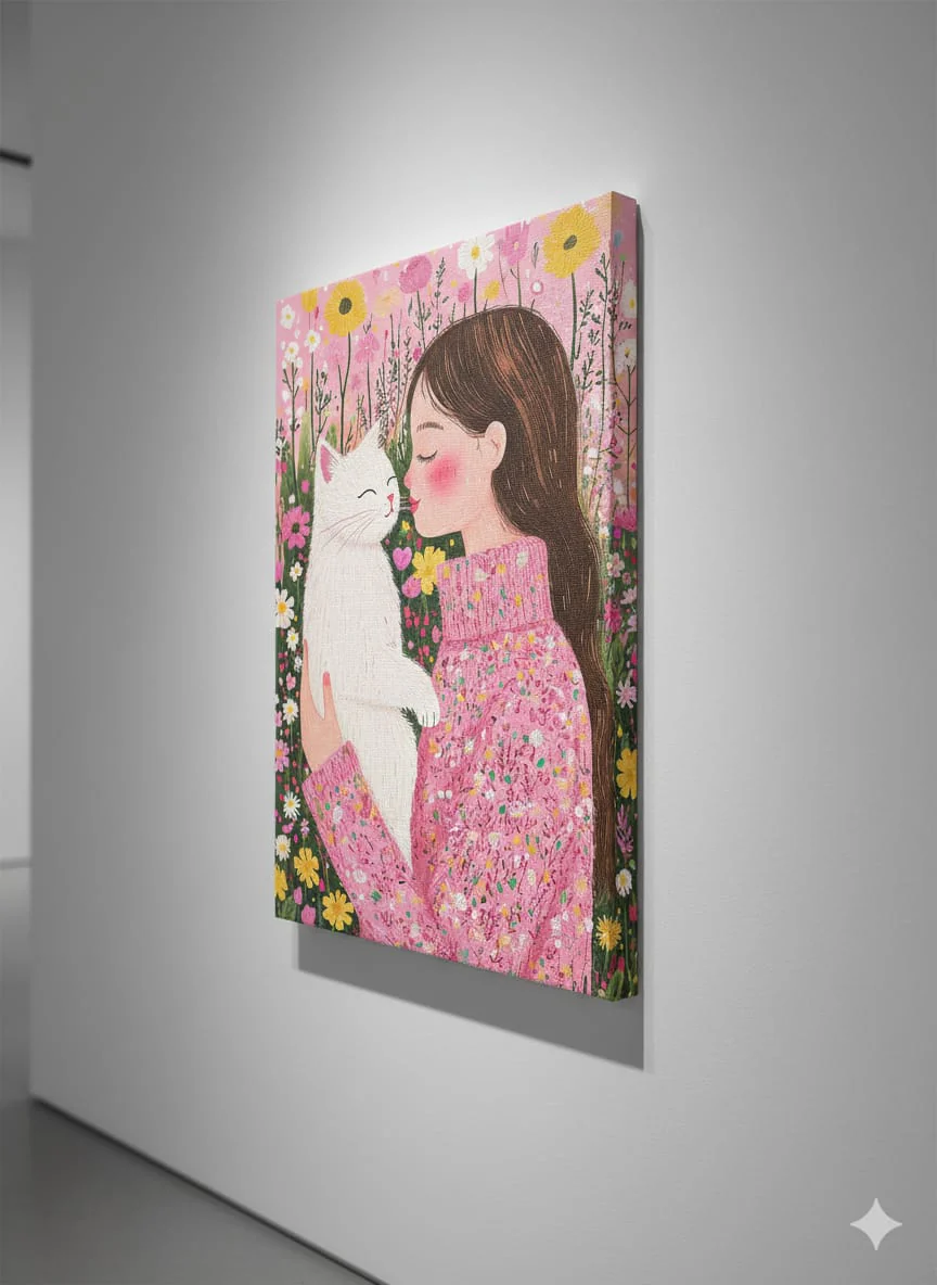 EverythingBoho Cat Mom Wall Art (Yellow) - Image 2