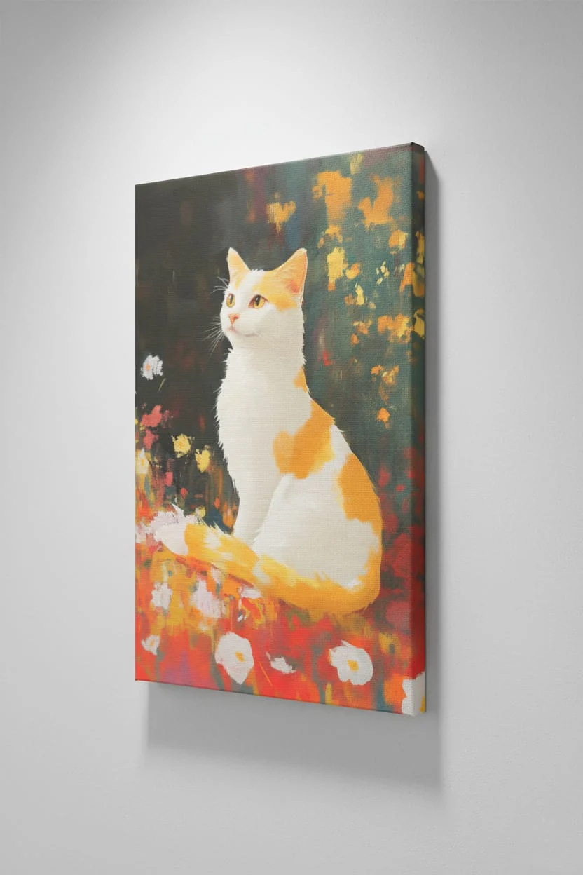 EverythingBoho The Farsighted Cat Wall Art (Olive Green) - Image 4