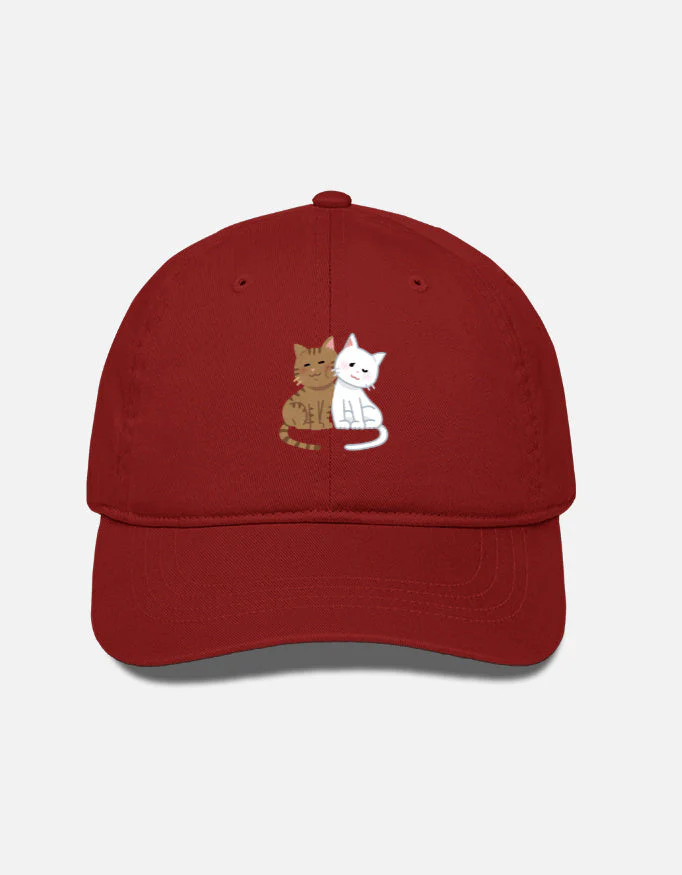 EverythingBoho Two Cats BaseBall Cap - Image 2