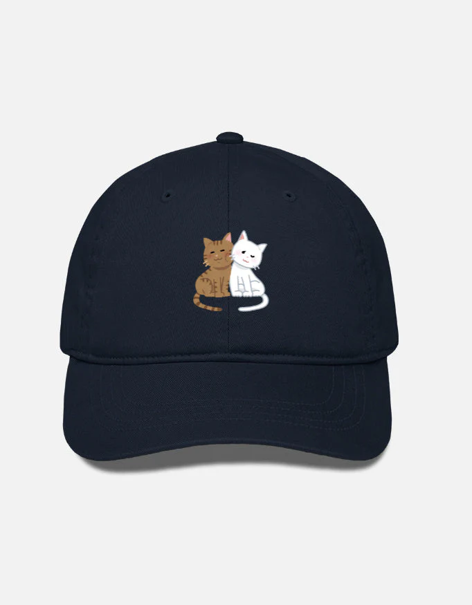EverythingBoho Two Cats BaseBall Cap - Image 4