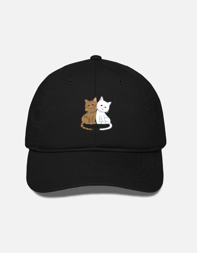 EverythingBoho Two Cats BaseBall Cap - Image 5