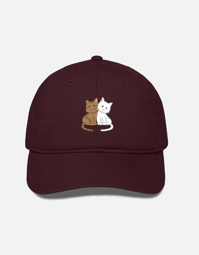 EverythingBoho Two Cats BaseBall Cap - Image 7