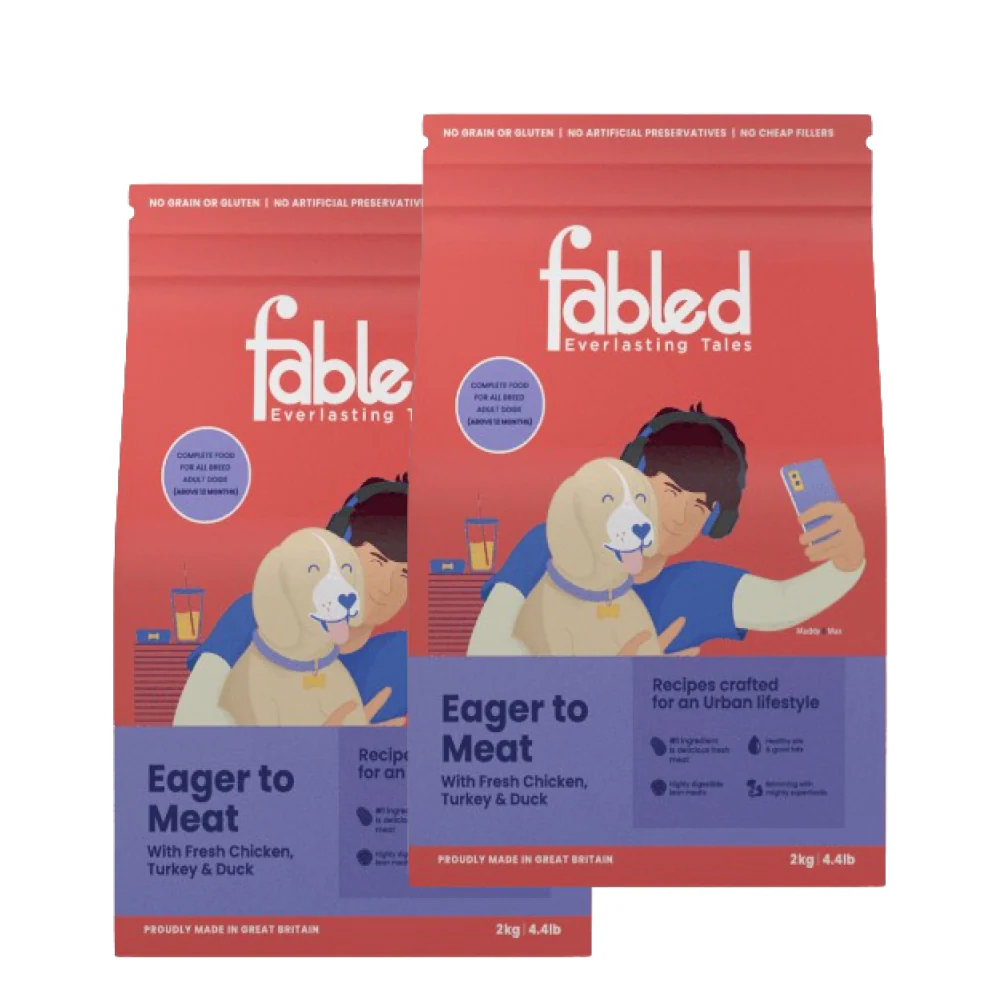 Fabled Eager to Meat Fresh Chicken Turkey and Duck Adult Dog Dry Food - Image 11