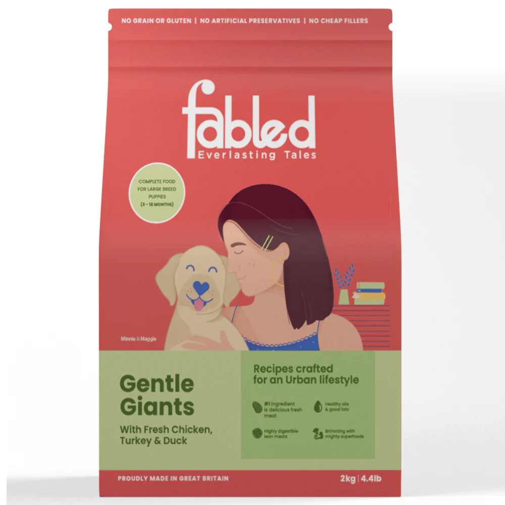 Fabled Gentle Giants Fresh Chicken Turkey and Duck Large Breed Puppy Dry Food - Image 4
